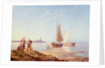 Fishing Boats off the Shore, 1887 by Pieter Cornelis Dommerson