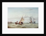 An East Indiaman and other Shipping off the Coast by Henry Redmore