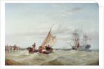 An East Indiaman and other Shipping off the Coast by Henry Redmore