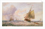 Shipping off Whitby, 1879 by George Weatherill