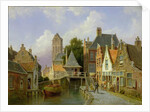 Canal Scene in Holland, 1898 by Pieter Christiaan Cornelis Dommelshuizen