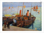 Boats in the Bay of St. Malo, c.1910 by Henri Jean Guillaume Martin