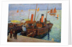 Boats in the Bay of St. Malo, c.1910 by Henri Jean Guillaume Martin