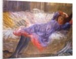 Girl Reclining on Sofa by Philip Wilson Steer