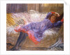 Girl Reclining on Sofa by Philip Wilson Steer