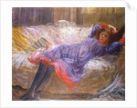 Girl Reclining on Sofa by Philip Wilson Steer