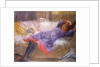 Girl Reclining on Sofa by Philip Wilson Steer