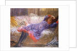 Girl Reclining on Sofa by Philip Wilson Steer
