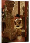 In The Louvre, 1883-5 by James Jacques Joseph Tissot