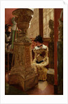 In The Louvre, 1883-5 by James Jacques Joseph Tissot