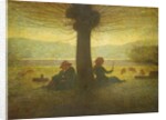 A Shepherd and Shepherdess resting beneath a Tree, c.1905 by Giuseppe Pellizza da Volpedo