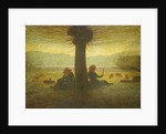 A Shepherd and Shepherdess resting beneath a Tree, c.1905 by Giuseppe Pellizza da Volpedo