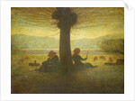 A Shepherd and Shepherdess resting beneath a Tree, c.1905 by Giuseppe Pellizza da Volpedo