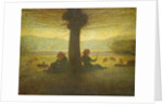 A Shepherd and Shepherdess resting beneath a Tree, c.1905 by Giuseppe Pellizza da Volpedo