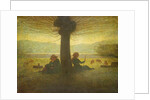 A Shepherd and Shepherdess resting beneath a Tree, c.1905 by Giuseppe Pellizza da Volpedo