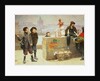 Young Pedlars on the Pont Des Arts, Paris by Paul Charles Chocarne-Moreau