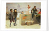 Young Pedlars on the Pont Des Arts, Paris by Paul Charles Chocarne-Moreau