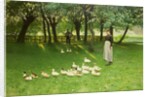 The Duck Girl, early 1880s by Emile Claus