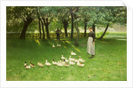 The Duck Girl, early 1880s by Emile Claus