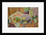 Pottery and Fruit on a Table by Mildred Bendall