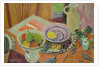 Pottery and Fruit on a Table by Mildred Bendall