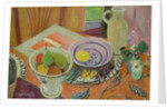 Pottery and Fruit on a Table by Mildred Bendall