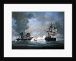 The action between U.S Frigate 'United States' and the British frigate 'Macedonian' off the Canary Islands on October 25th, 1812 by Richard Willis