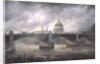 St. Paul's Cathedral from the Southwark Bank, Doggett Coat and Badge Race in Progress by Richard Willis