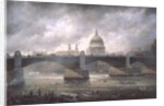 St. Paul's Cathedral from the Southwark Bank, Doggett Coat and Badge Race in Progress by Richard Willis
