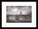 St. Paul's Cathedral from the Southwark Bank, Doggett Coat and Badge Race in Progress by Richard Willis