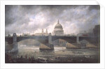 St. Paul's Cathedral from the Southwark Bank, Doggett Coat and Badge Race in Progress by Richard Willis