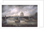 St. Paul's Cathedral from the Southwark Bank, Doggett Coat and Badge Race in Progress by Richard Willis