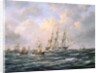 Convoy of East Indiamen amid Fishing Boats by Richard Willis