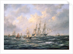 Convoy of East Indiamen amid Fishing Boats by Richard Willis