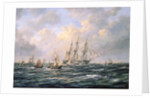 Convoy of East Indiamen amid Fishing Boats by Richard Willis