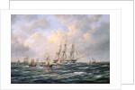 Convoy of East Indiamen amid Fishing Boats by Richard Willis