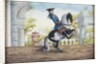 No. 41 A skewbald horse of the Spanish Riding School performing the 'Pesade' by Baron Reis d' Eisenberg
