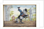 No. 41 A skewbald horse of the Spanish Riding School performing the 'Pesade' by Baron Reis d' Eisenberg
