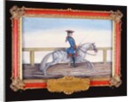 No. 29 A dappled grey horse of the Spanish Riding School performing a dressage movement by Baron Reis d' Eisenberg