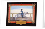No. 29 A dappled grey horse of the Spanish Riding School performing a dressage movement by Baron Reis d' Eisenberg
