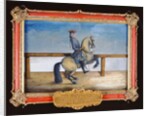 No. 45 A horse of the Spanish Riding School performing a dressage movement called the 'Courbette' by Baron Reis d' Eisenberg