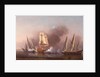 The Engagement between the Blast Sloop and two Spanish Privateers, 1745 by Samuel Scott