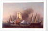 The Engagement between the Blast Sloop and two Spanish Privateers, 1745 by Samuel Scott