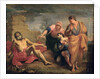 Job with his wife and friends by Andrea Sacchi