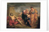 Job with his wife and friends by Andrea Sacchi