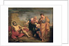 Job with his wife and friends by Andrea Sacchi
