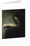 Portrait of Rembrandt's Mother by Rembrandt Harmensz. van Rijn