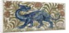 Dragon design for a tile by William De Morgan