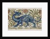 Dragon design for a tile by William De Morgan