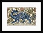 Dragon design for a tile by William De Morgan